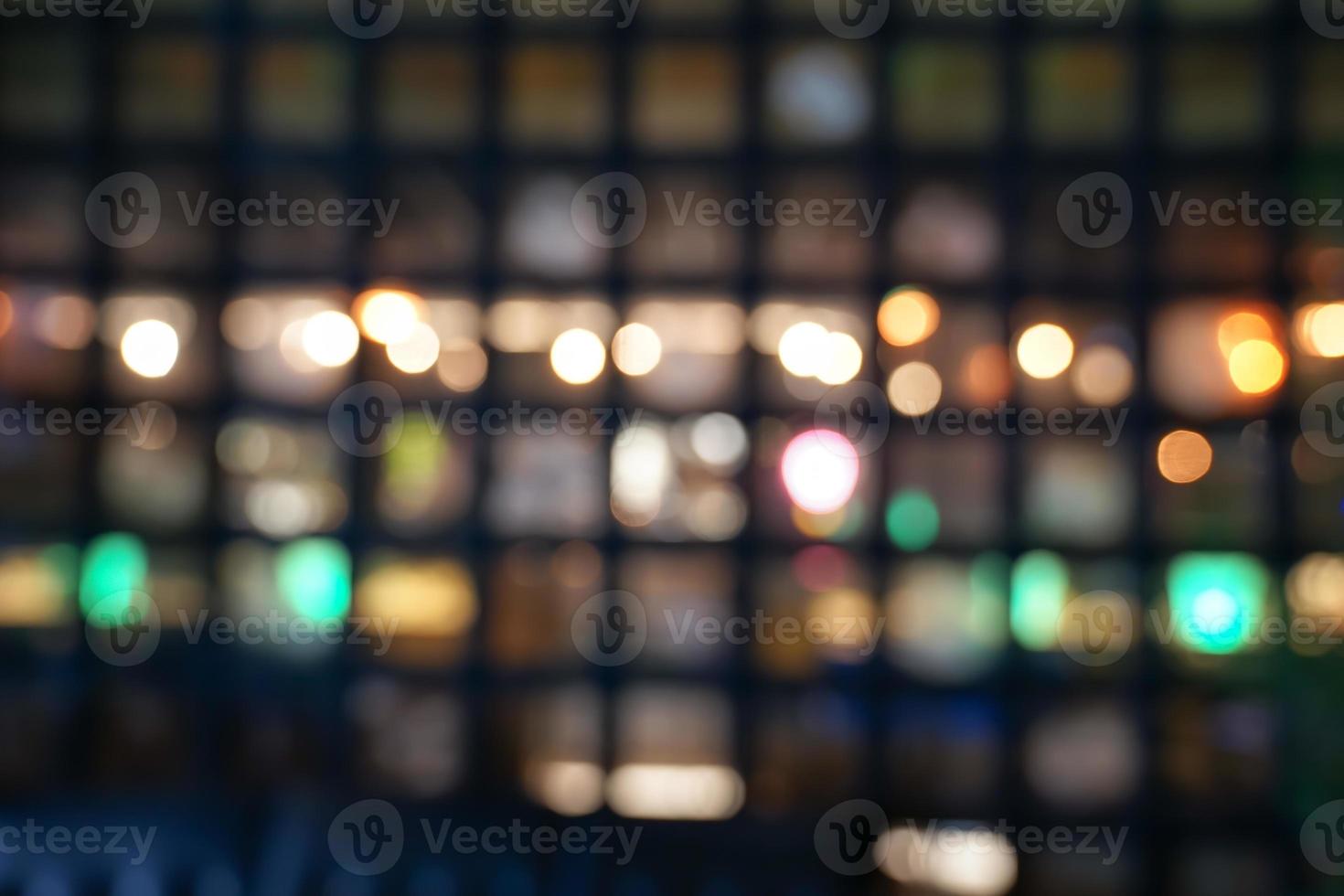 vierkant venster wazig en bokeh achter. foto