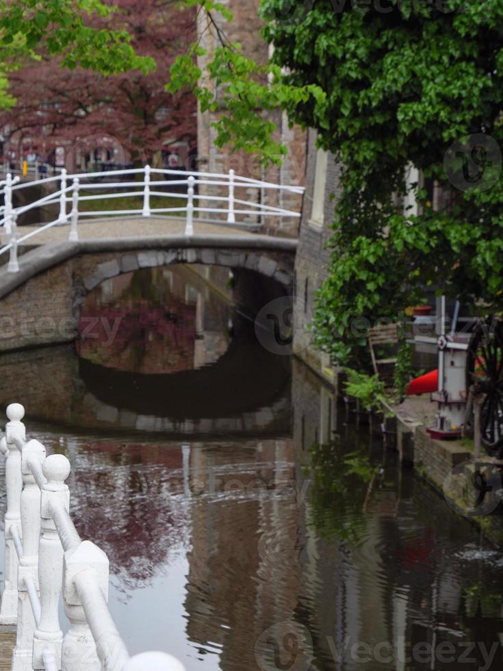 delfts stad in nederland foto