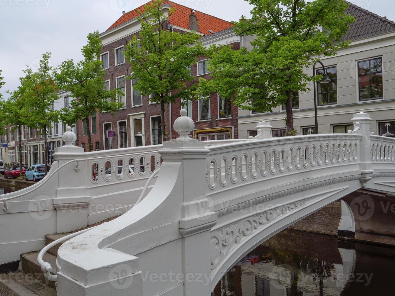 delfts stad in nederland foto