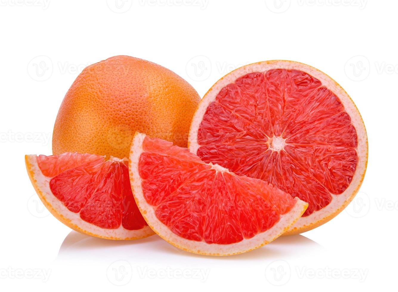 grapefruit geïsoleerd op een witte achtergrond, foto
