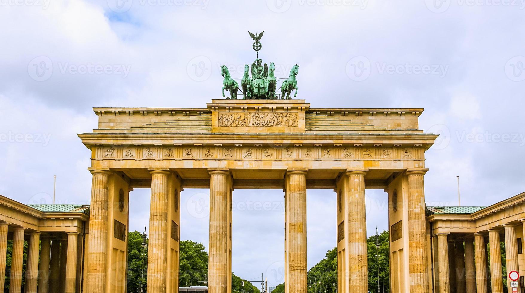 hdr brandenburger tor in berlijn foto