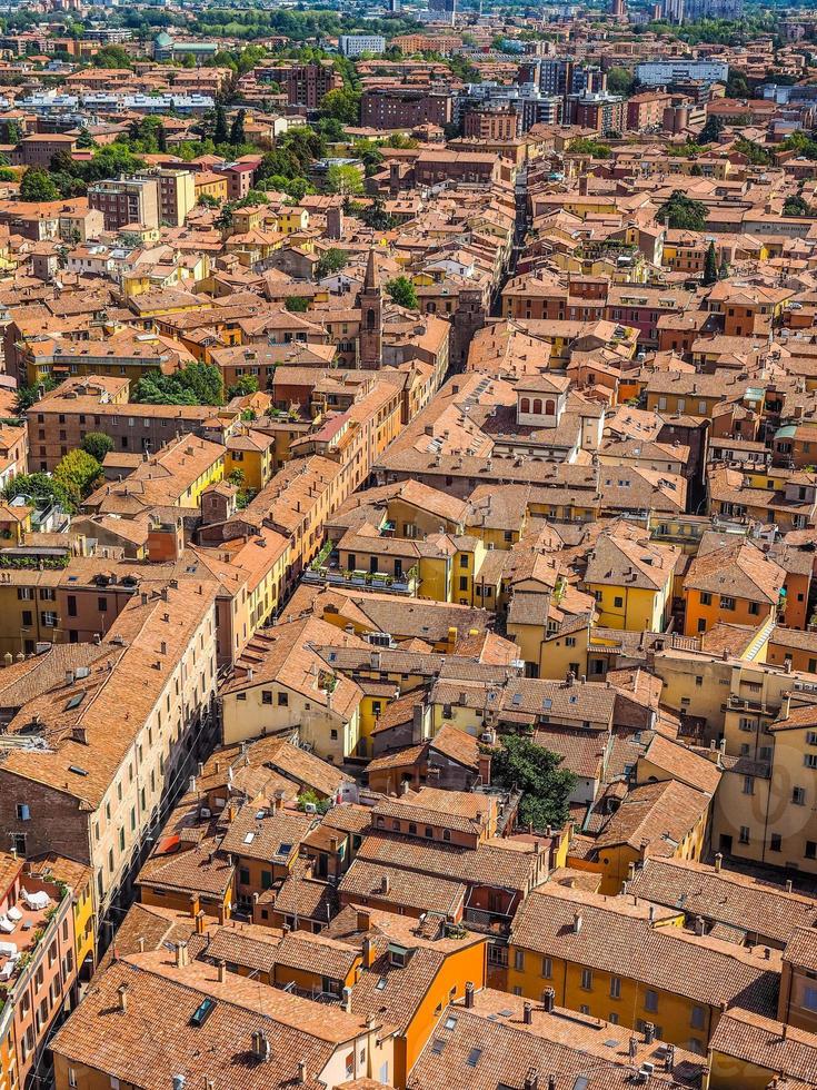 hdr luchtfoto van bologna foto