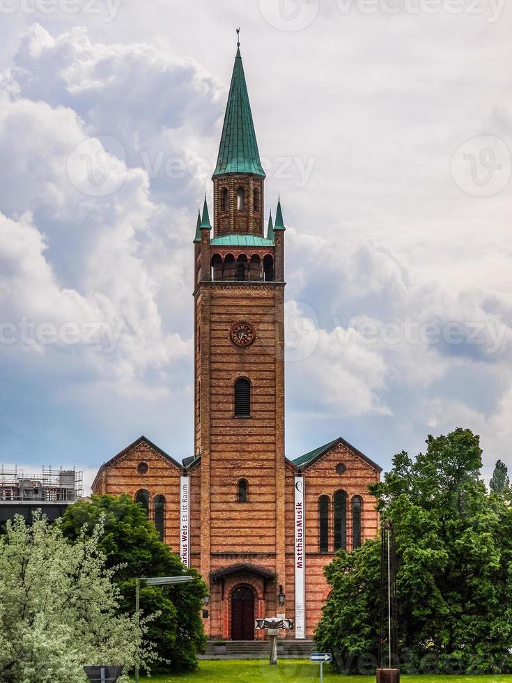 hdr matthaus kirche in berlijn foto