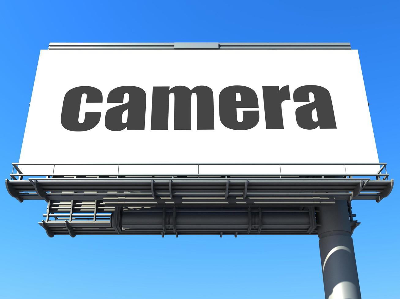 camerawoord op billboard foto