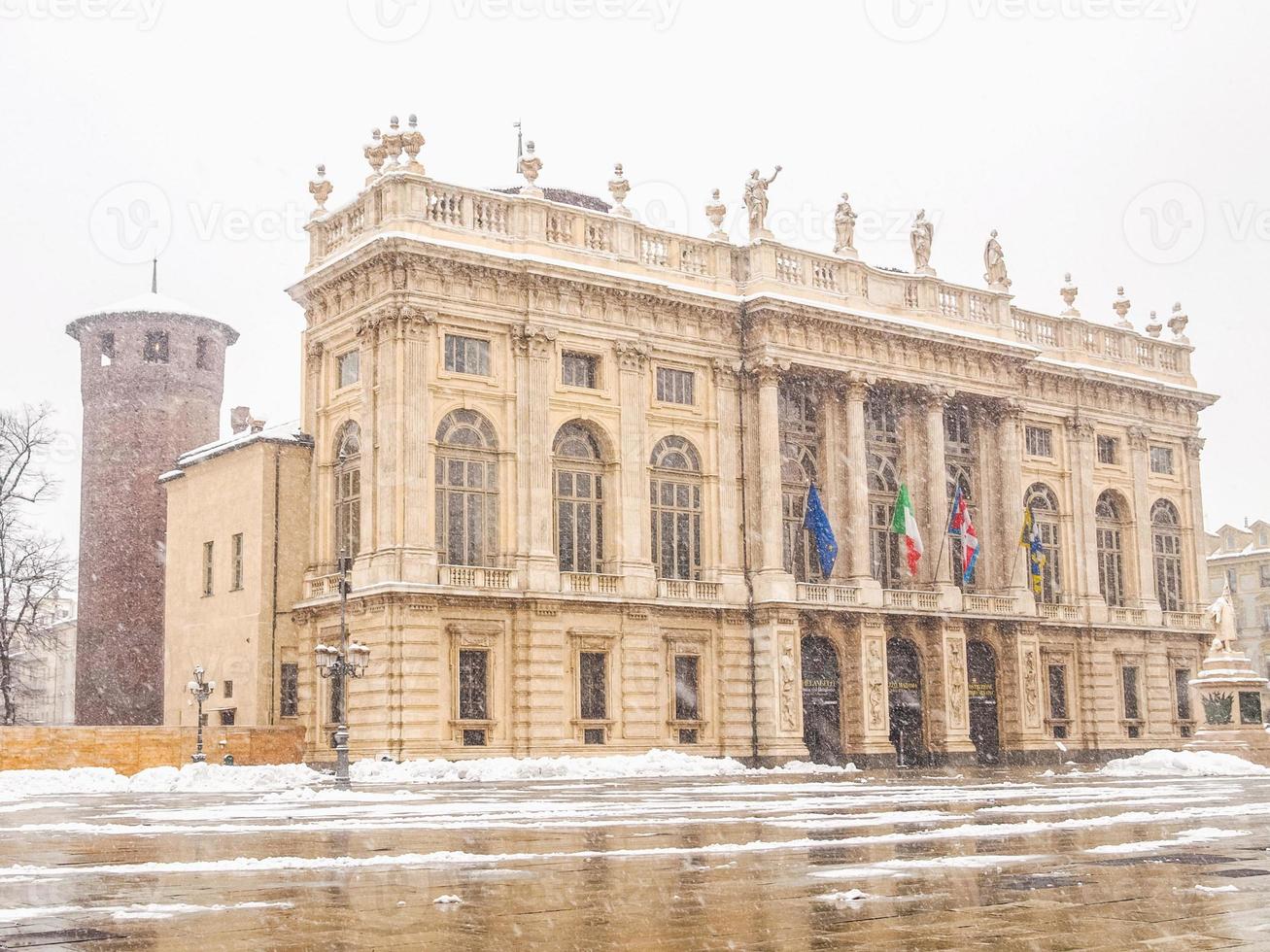 hdr palazzo madama, turijn foto