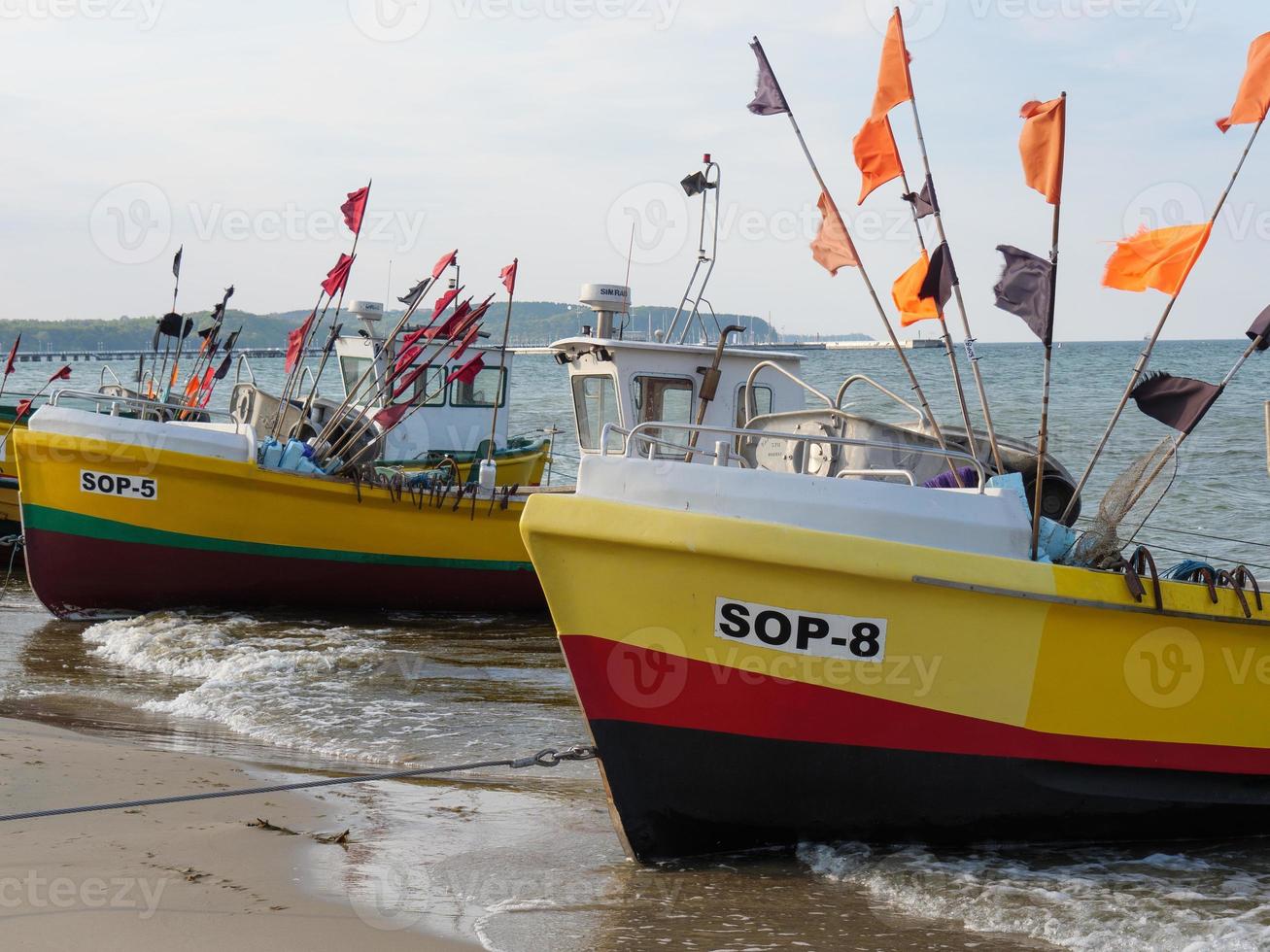 het strand van sopot in polen foto