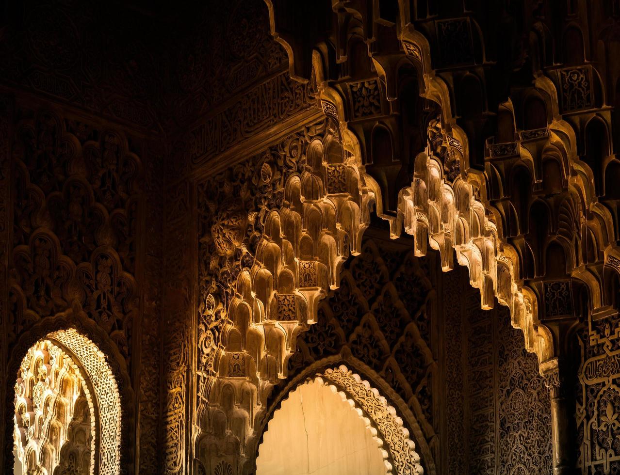granada, andalusië, spanje, 2014. een deel van het alhambra-paleis foto