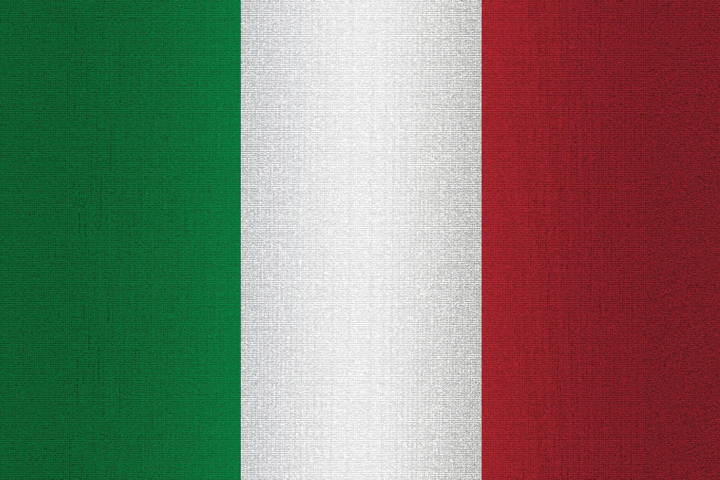 vlag van italië op steen foto