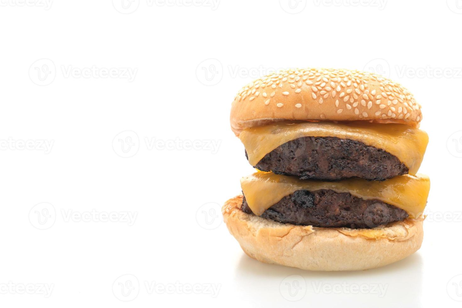 hamburger of runderburgers met kaas foto