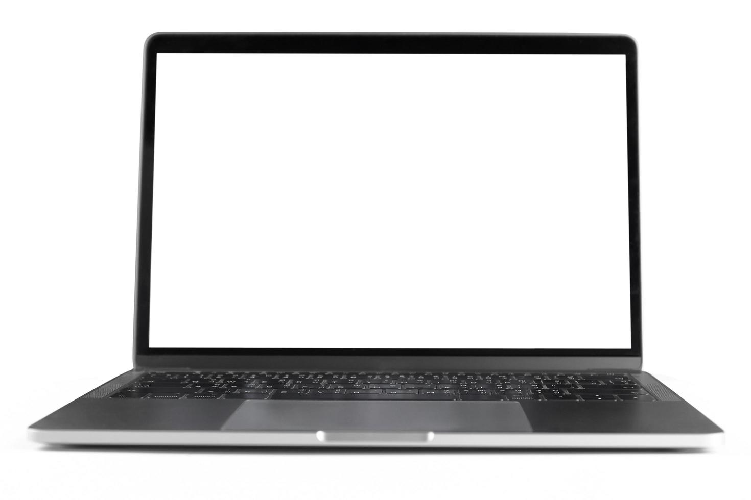 computer laptop isoleren op witte achtergrond foto