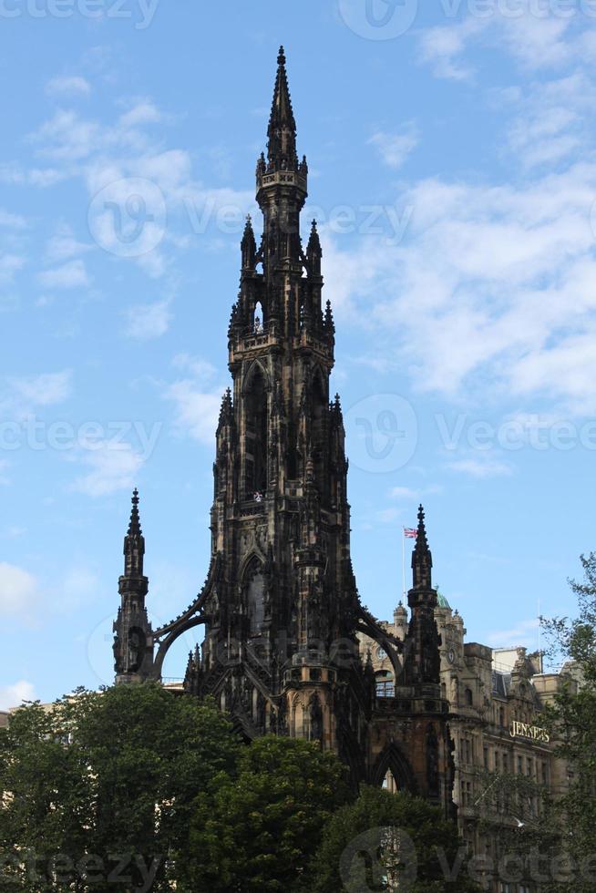 uitzicht op Edinburgh in Schotland foto