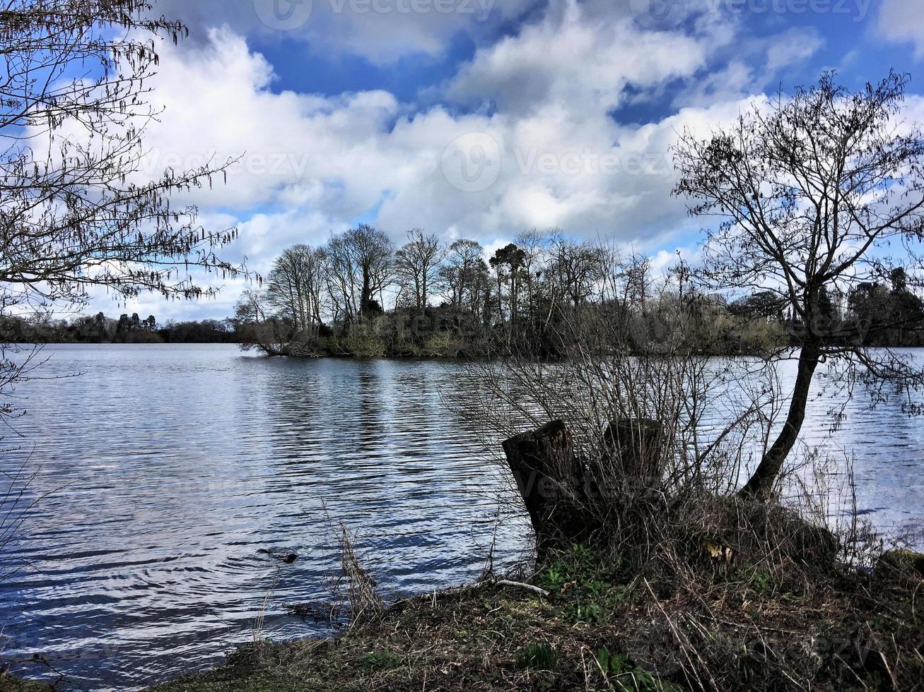 uitzicht op het meer van ellesmere foto