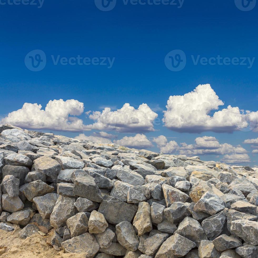 granieten wolkenluchten. foto