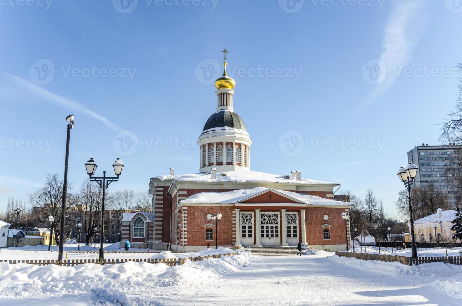 orthodoxe kerk in moskou, rusland winter, foto