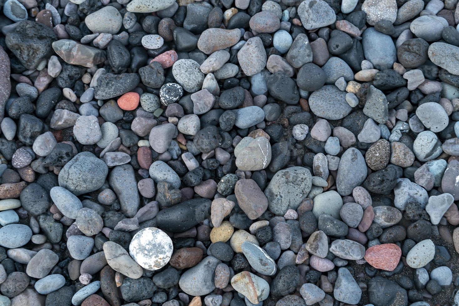 ronde stenen van de zee foto