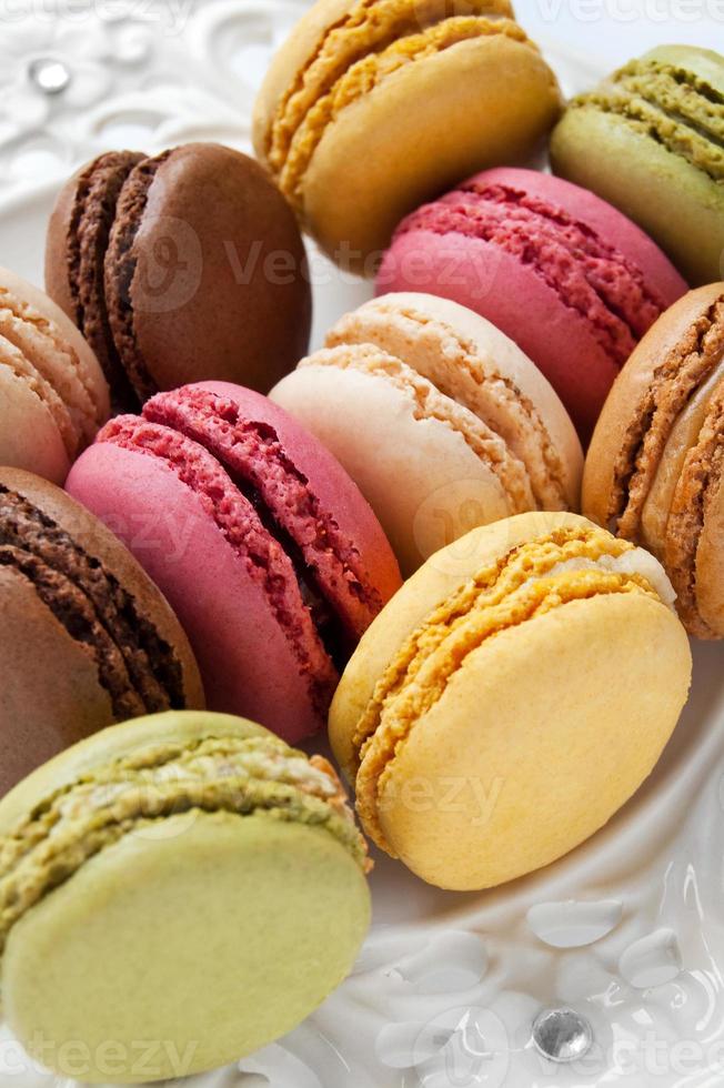 kleurrijke Franse macarons foto