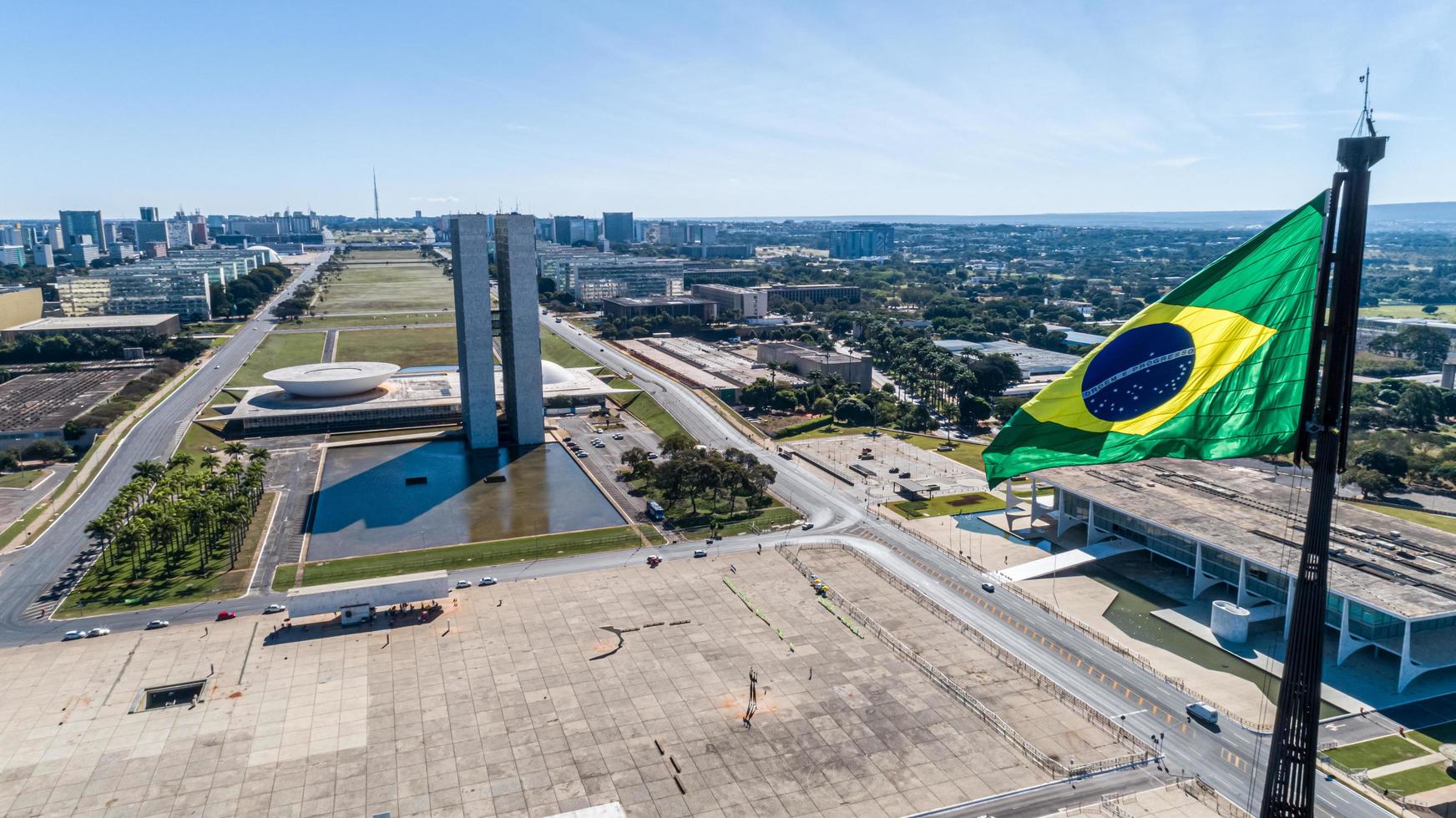 brazilië, mei 2019 - uitzicht op het nationale congres foto