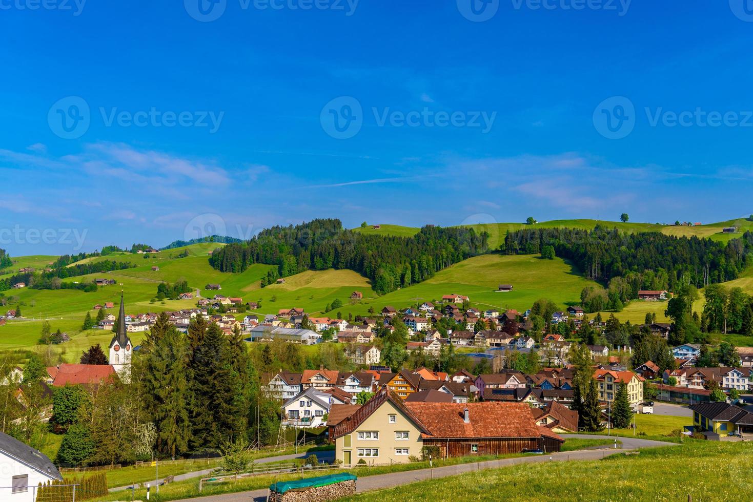 dorp schoenengrund in het achterland, appenzell ausserrhoden, switz foto