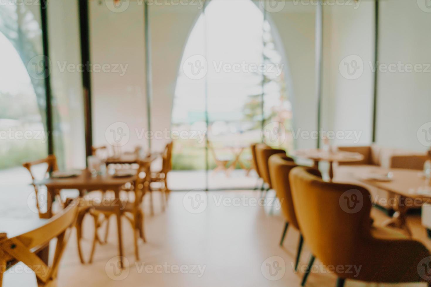 abstract vervagen coffeeshop café en restaurant foto