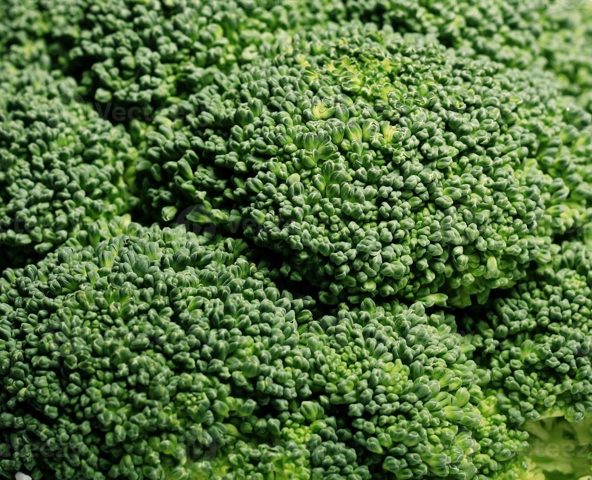 groene broccoli macro textuur foto
