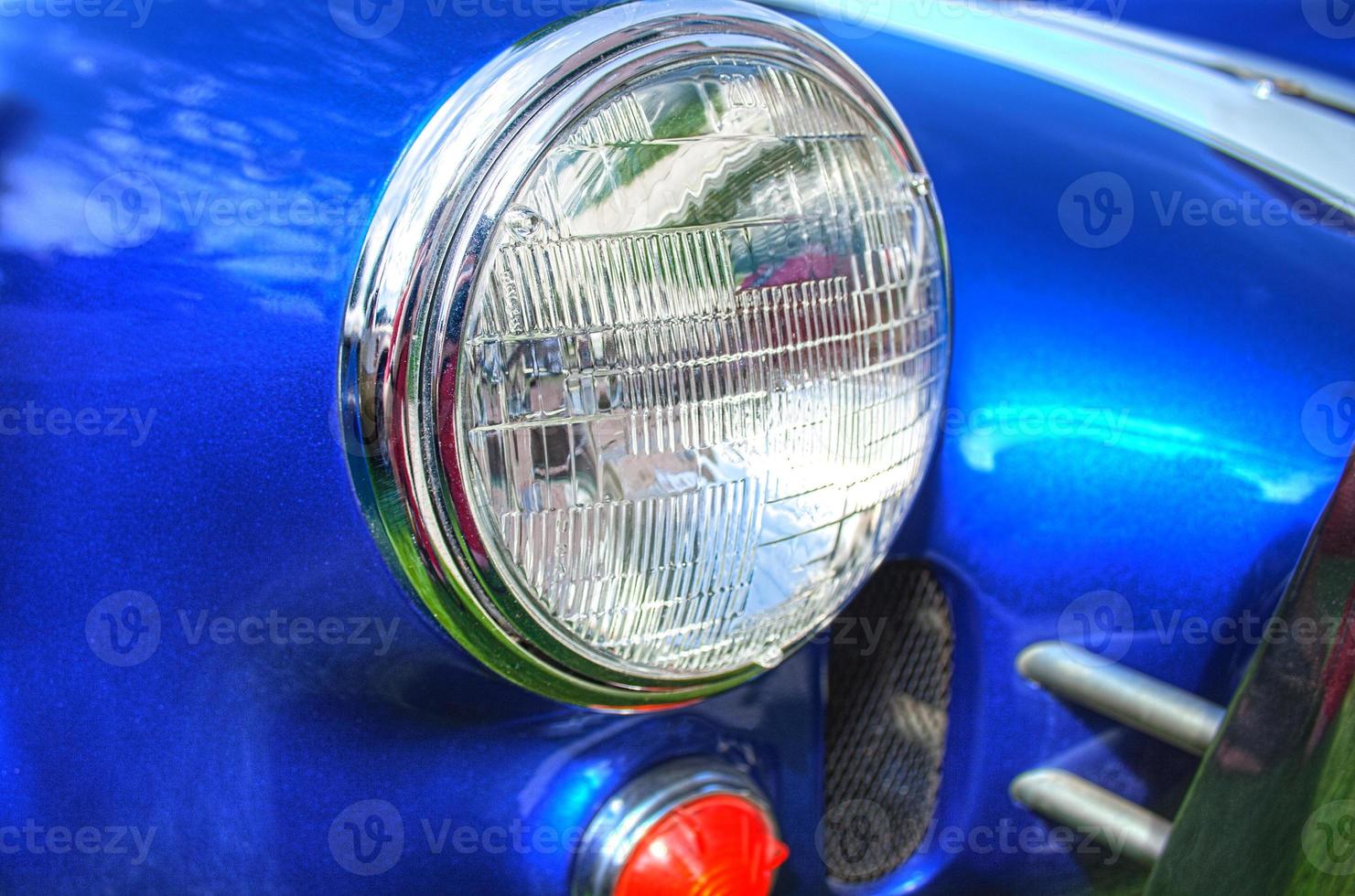 retro sportwagen koplamp foto