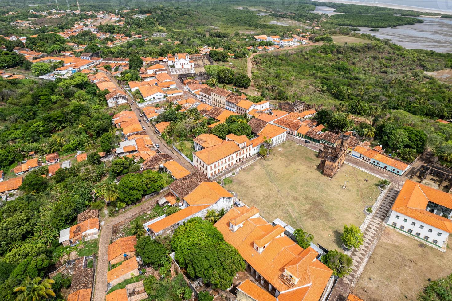 luchtfoto van alcantara foto