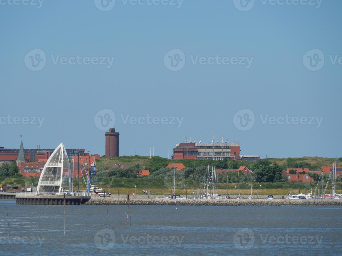 het eiland juist in de Noordzee foto