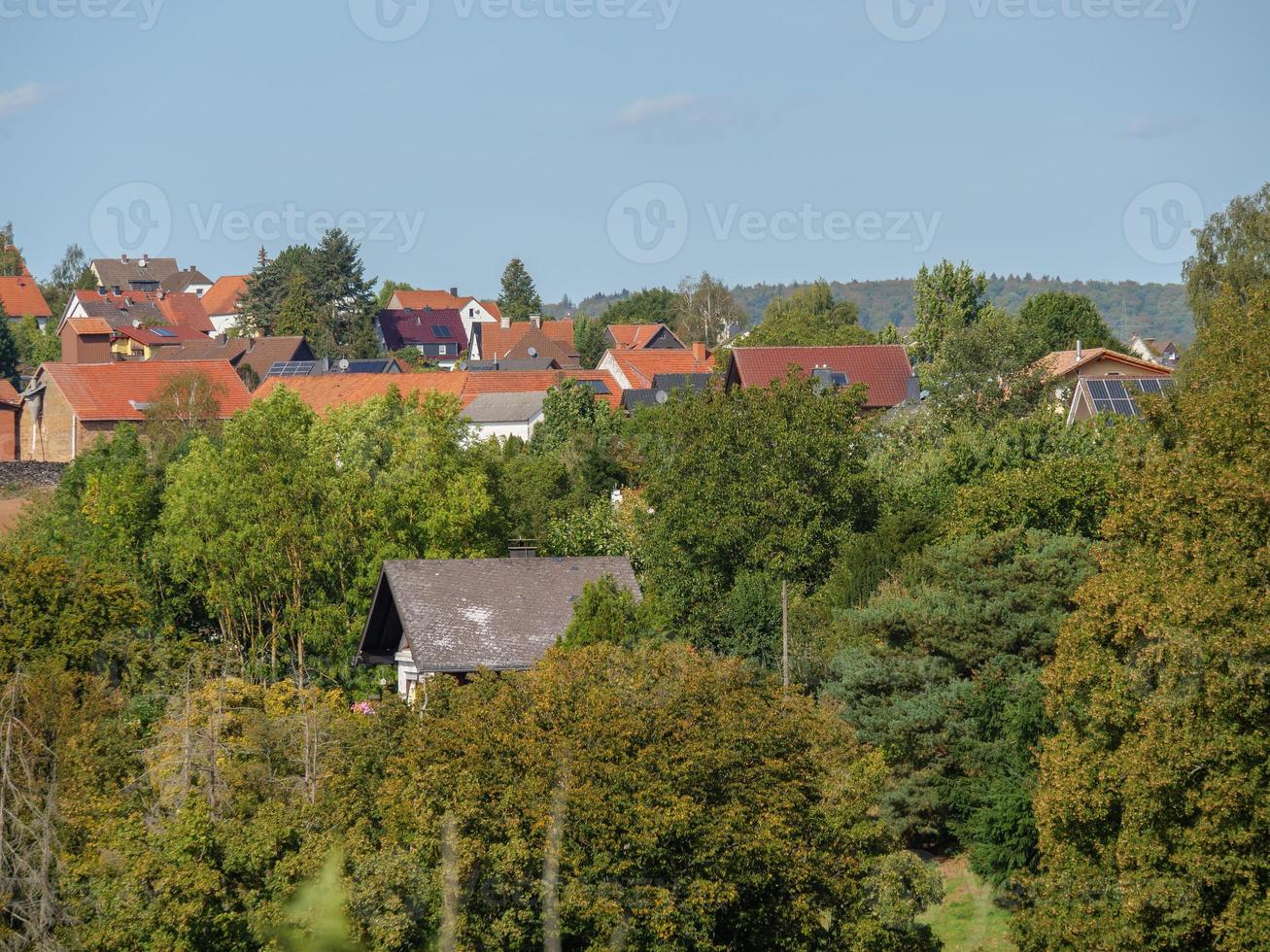 de kleine stad waldeck in hessen foto