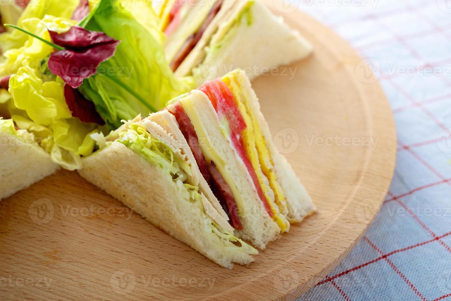 Turkije club sandwich foto