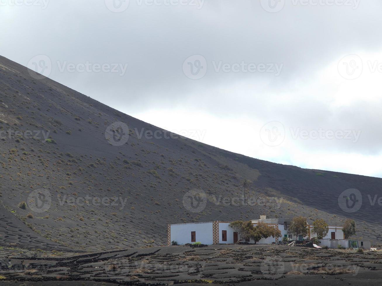 vulkaan eiland lanzarote in spanje foto