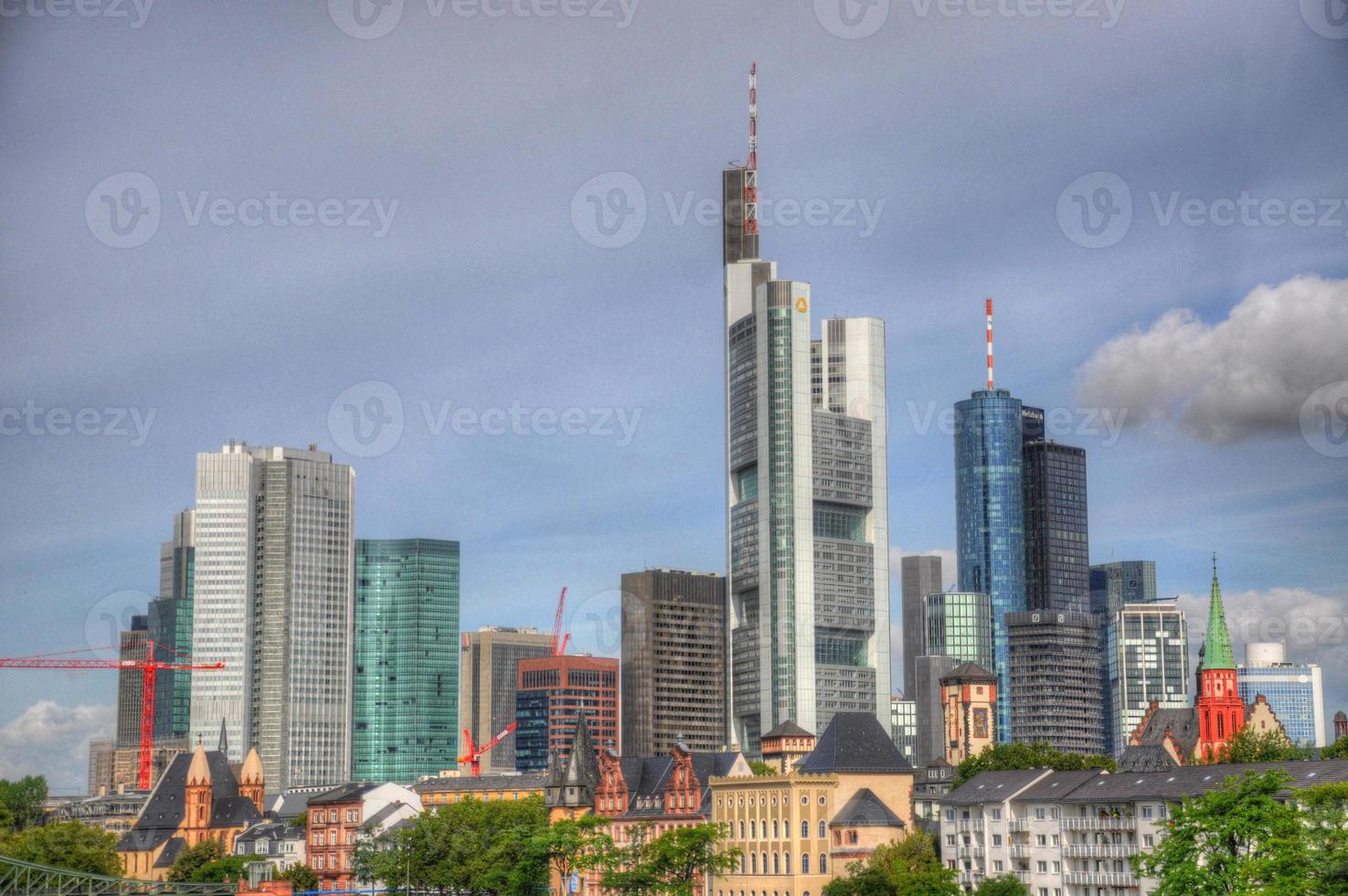 wolkenkrabbers in frankurt, hessen, duitsland foto