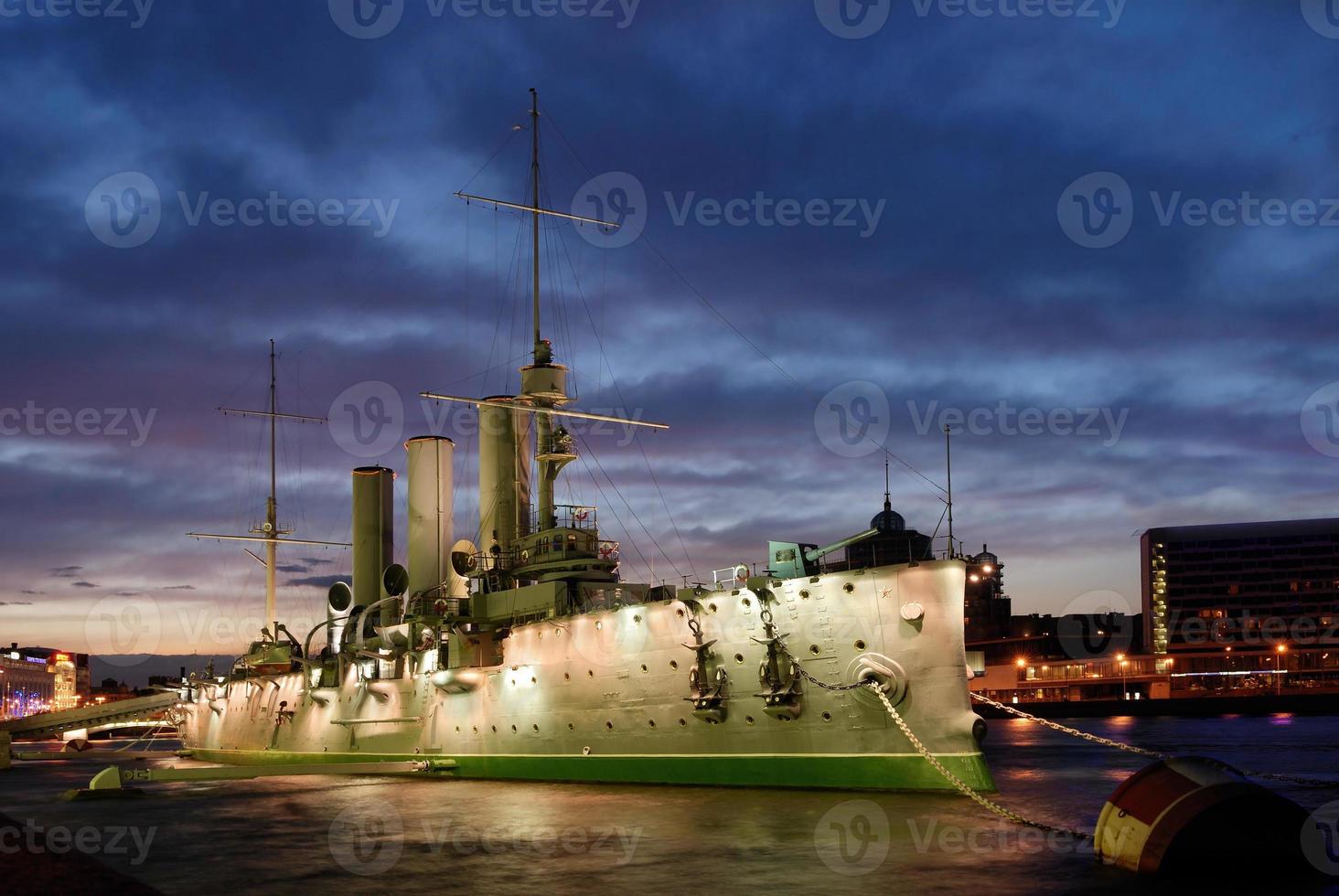 aurora cruiser in Sint-Petersburg foto