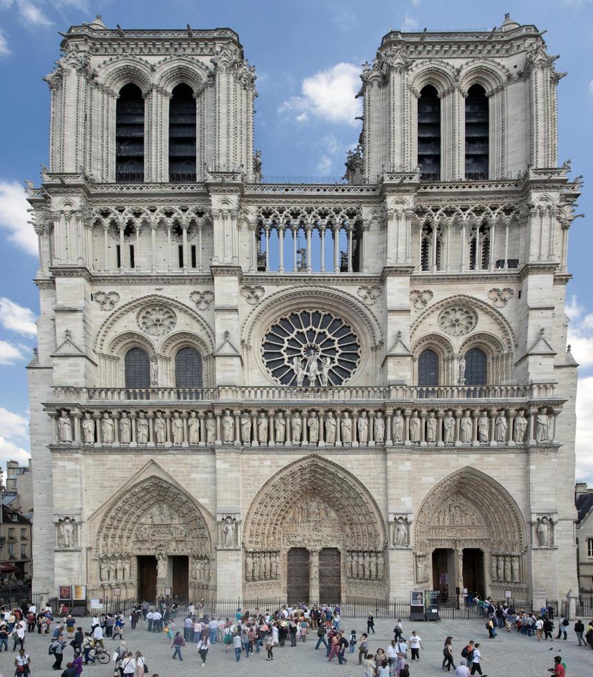 Parijs, Frankrijk, 2022 - Notre Dame kathedraal, Parijs, Frankrijk. foto