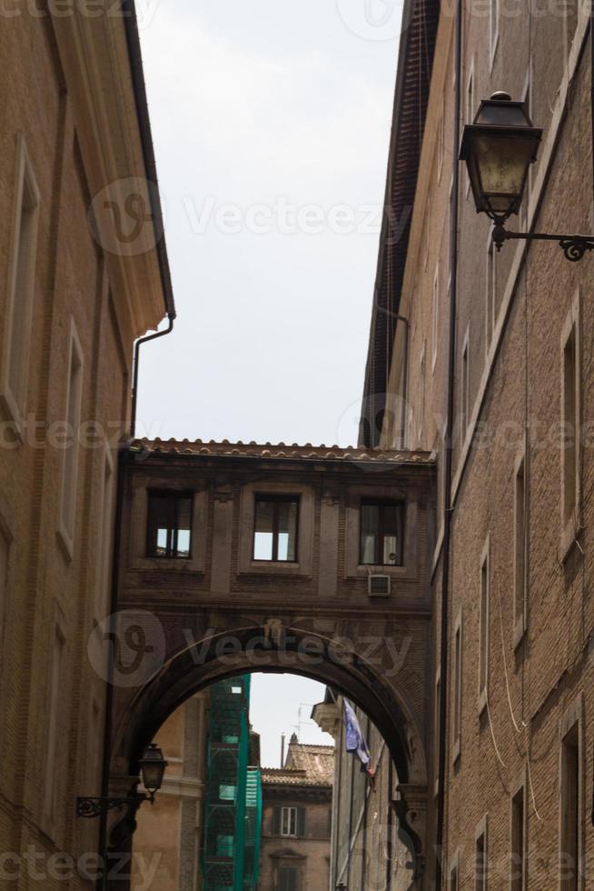 Rome, Italië. typische architectonische details van de oude stad foto