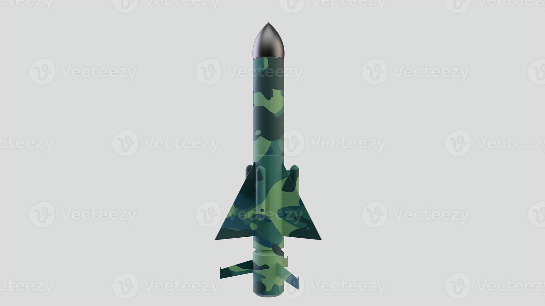 raket raket oorlog conflict munitie kernkop nucleair militar wapen kernwapen 3d illustratie ruimteschip foto