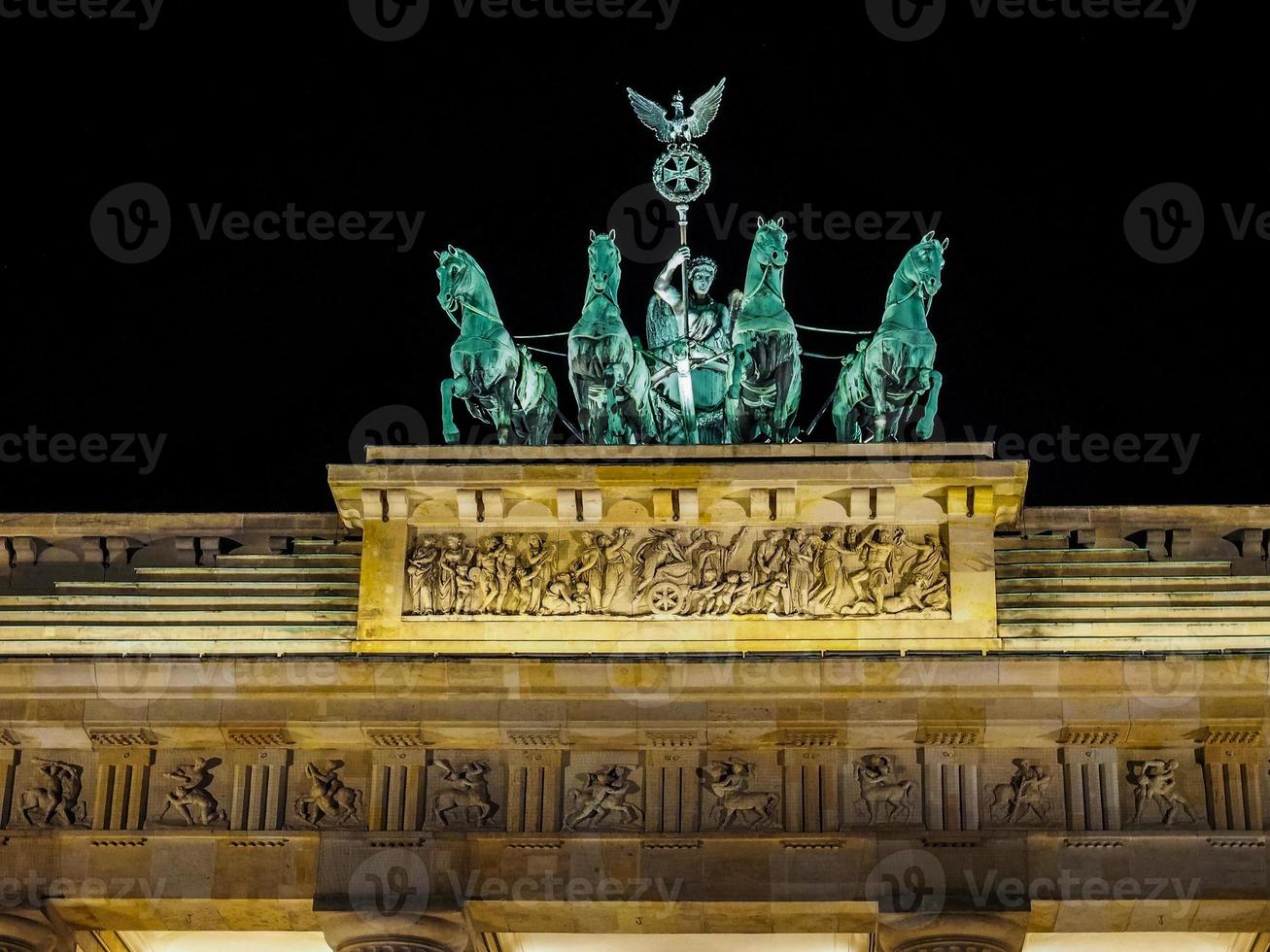 hdr brandenburger tor in berlijn foto