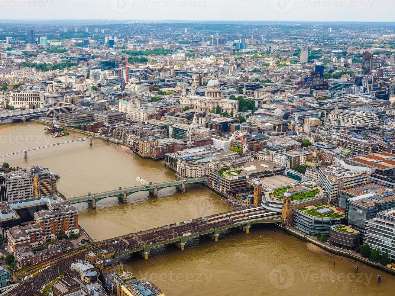 hdr luchtfoto van londen foto