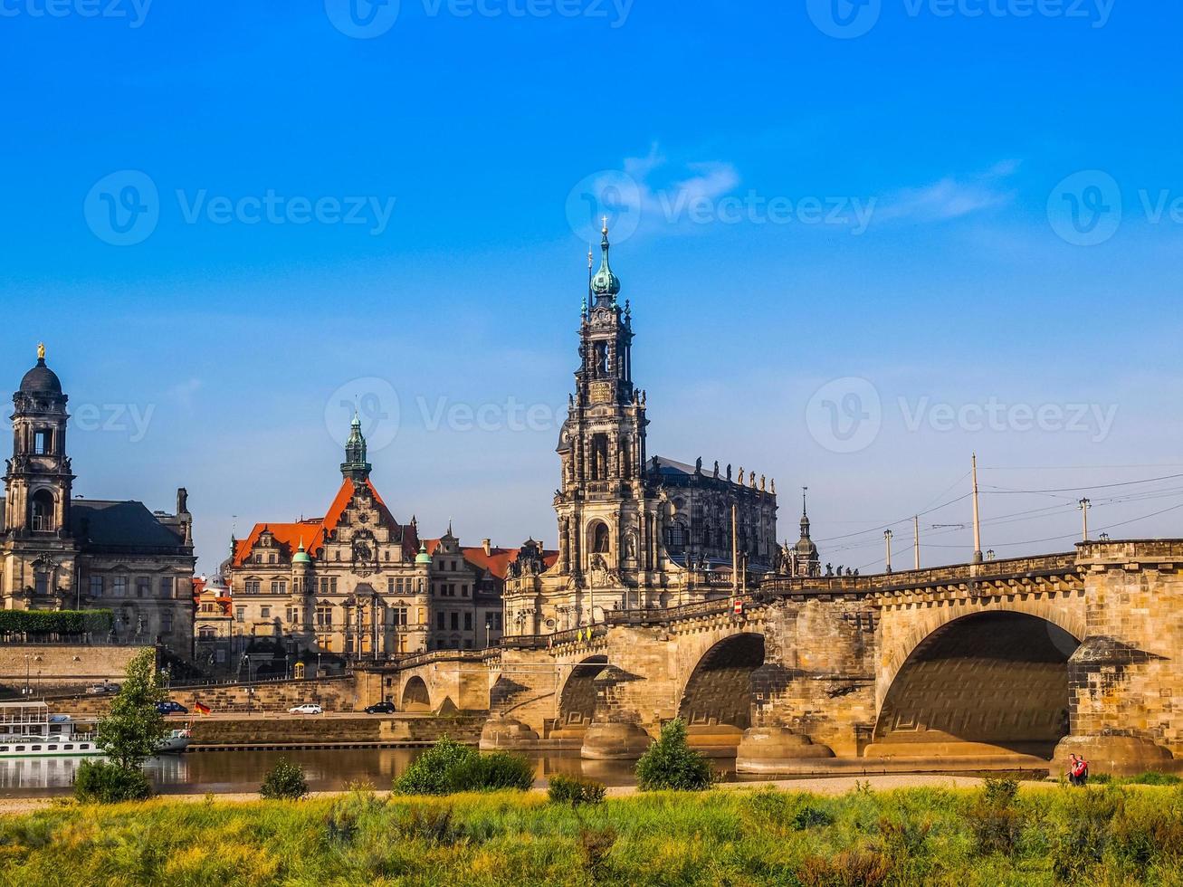 hdr hofkirche in dresden foto