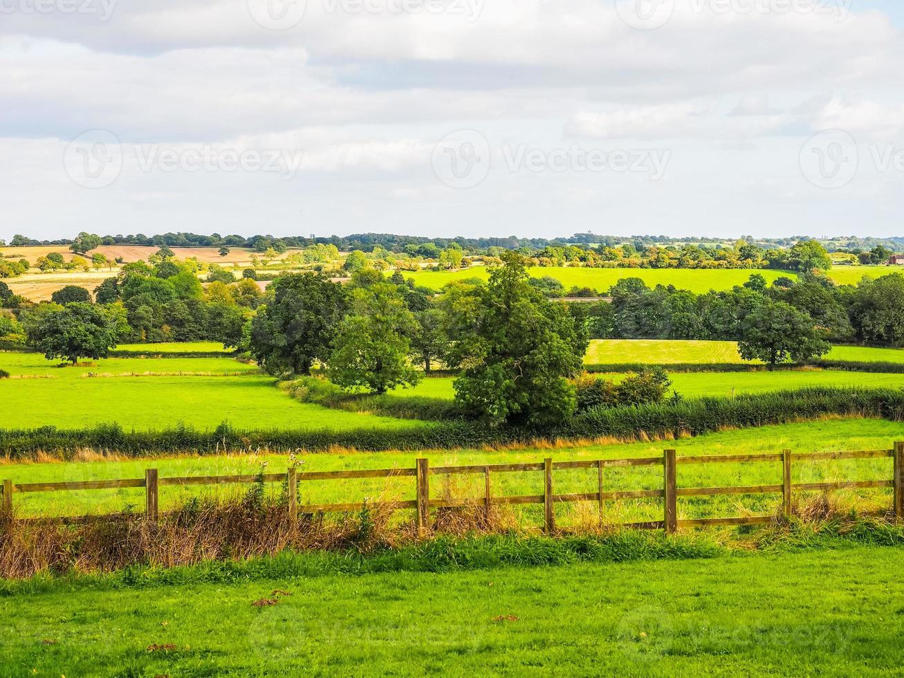 hdr-weergave van tanworth in arden foto