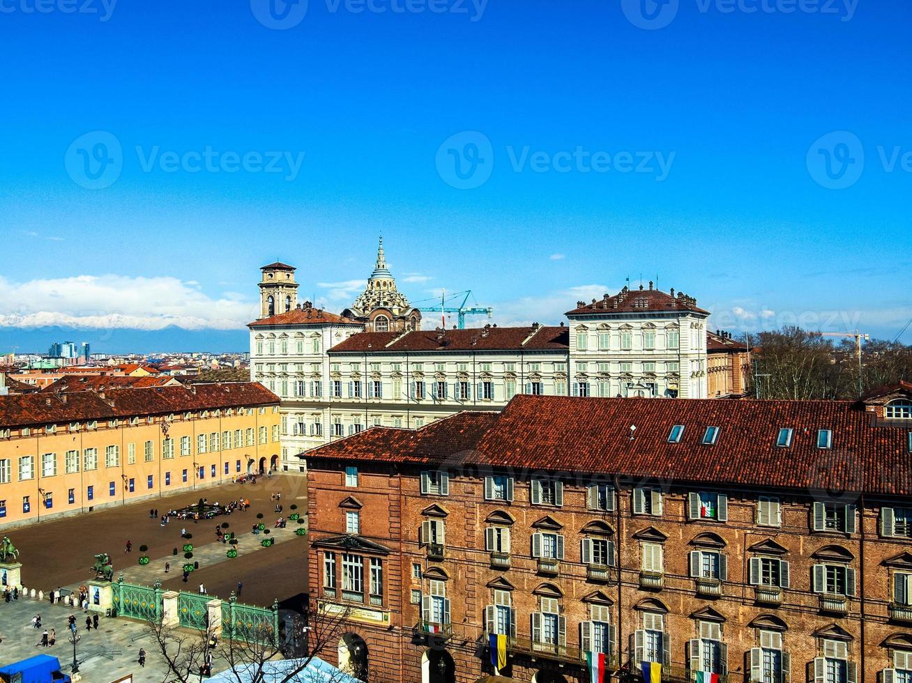 hdr piazza castello, turijn foto