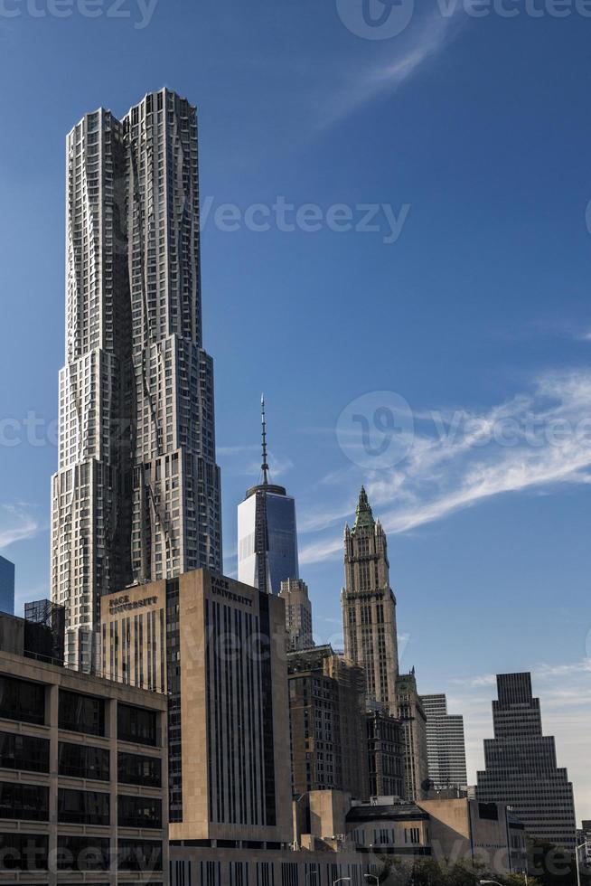 New York Manhattan wolkenkrabbers foto