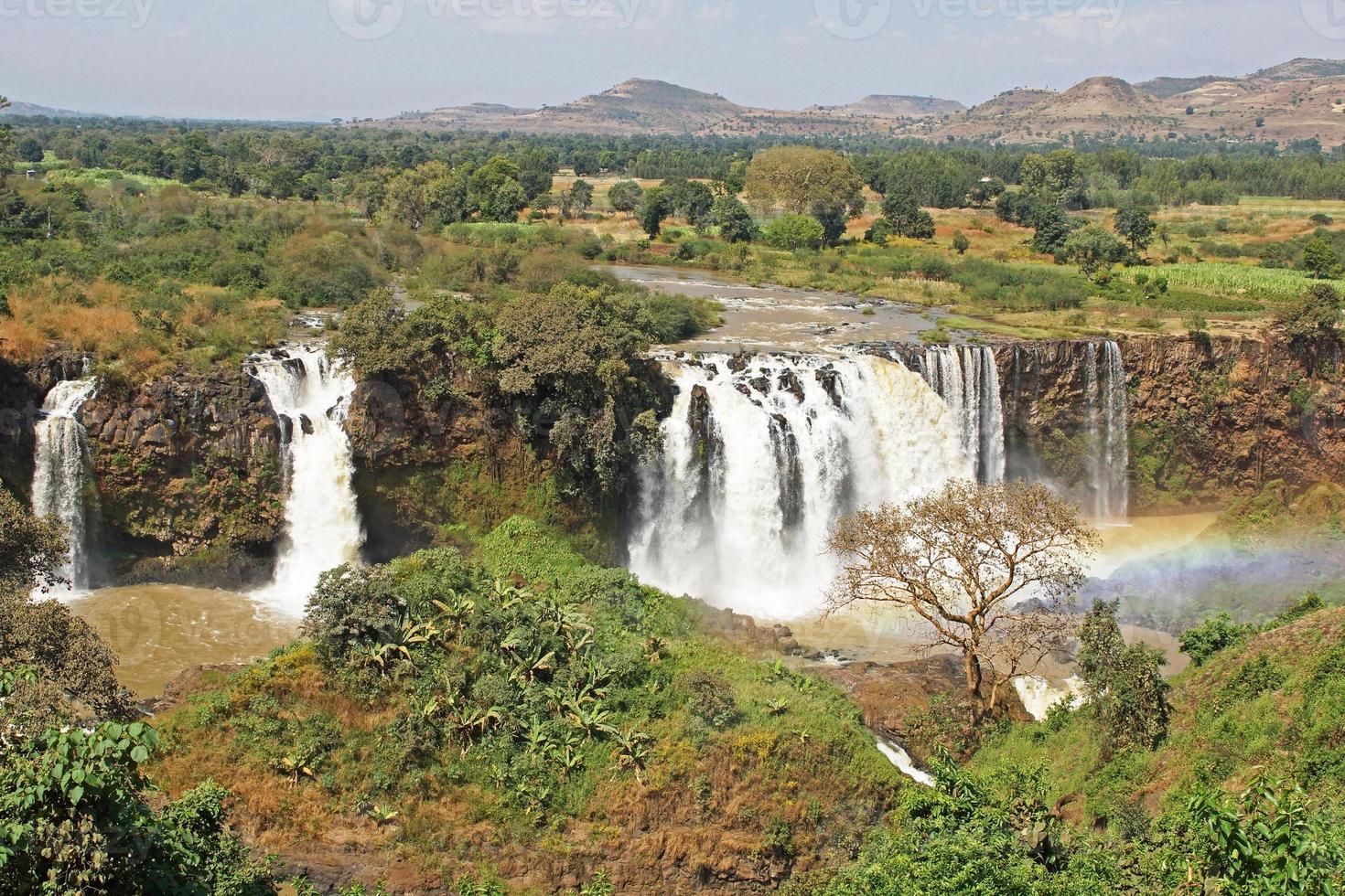 blauwe nijlwatervallen, bahar dar, ethiopië foto