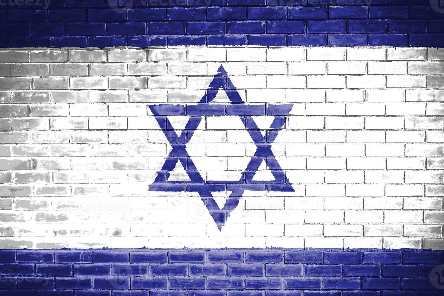 israëlische vlag muur textuur achtergrond foto
