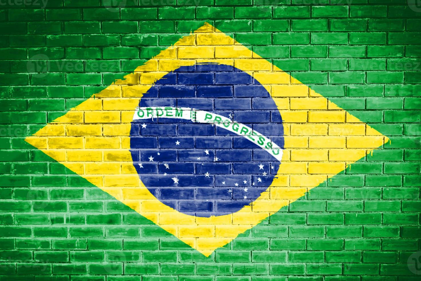 brazilië vlag muur textuur achtergrond foto