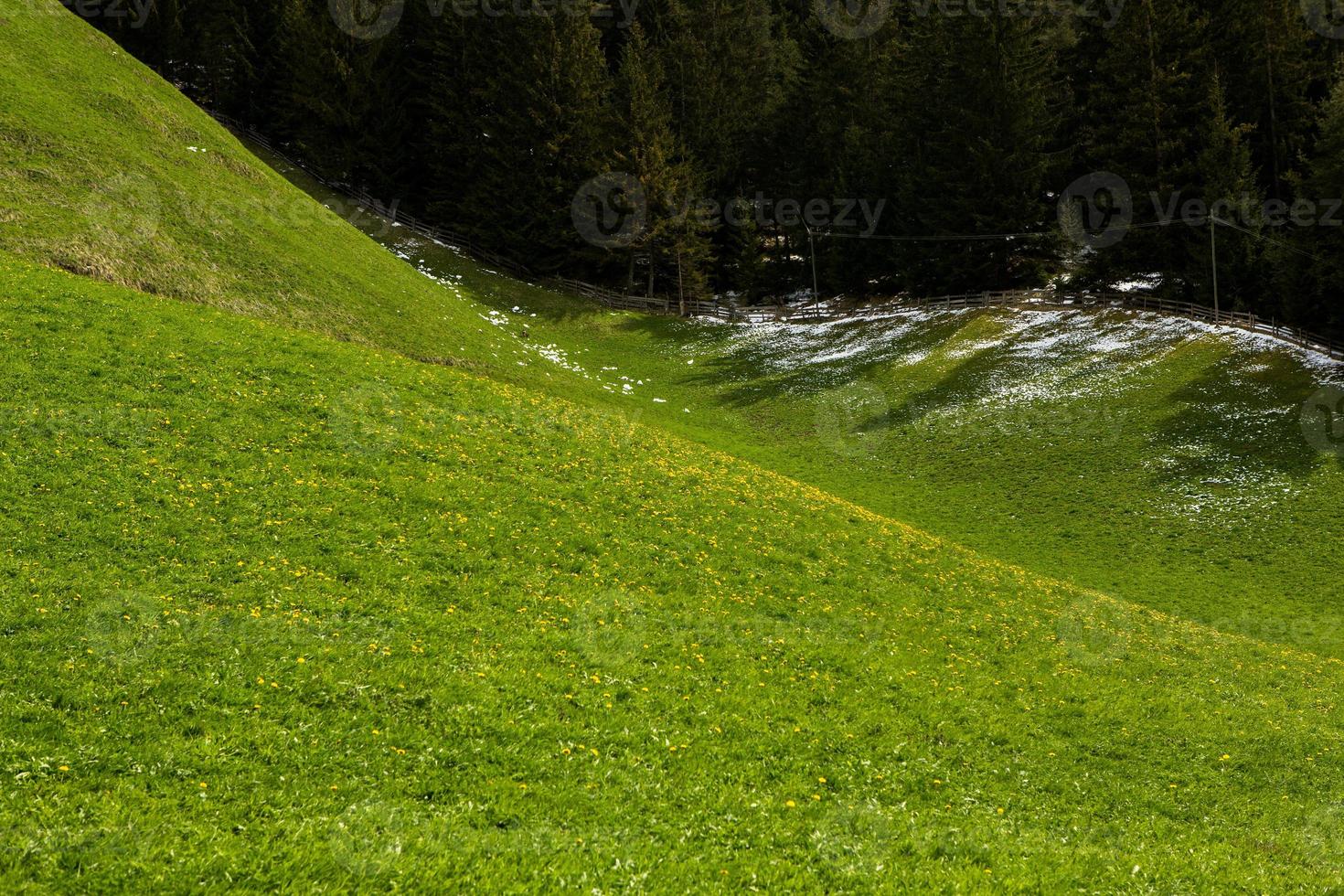 prachtig berglandschap in de Alpen foto