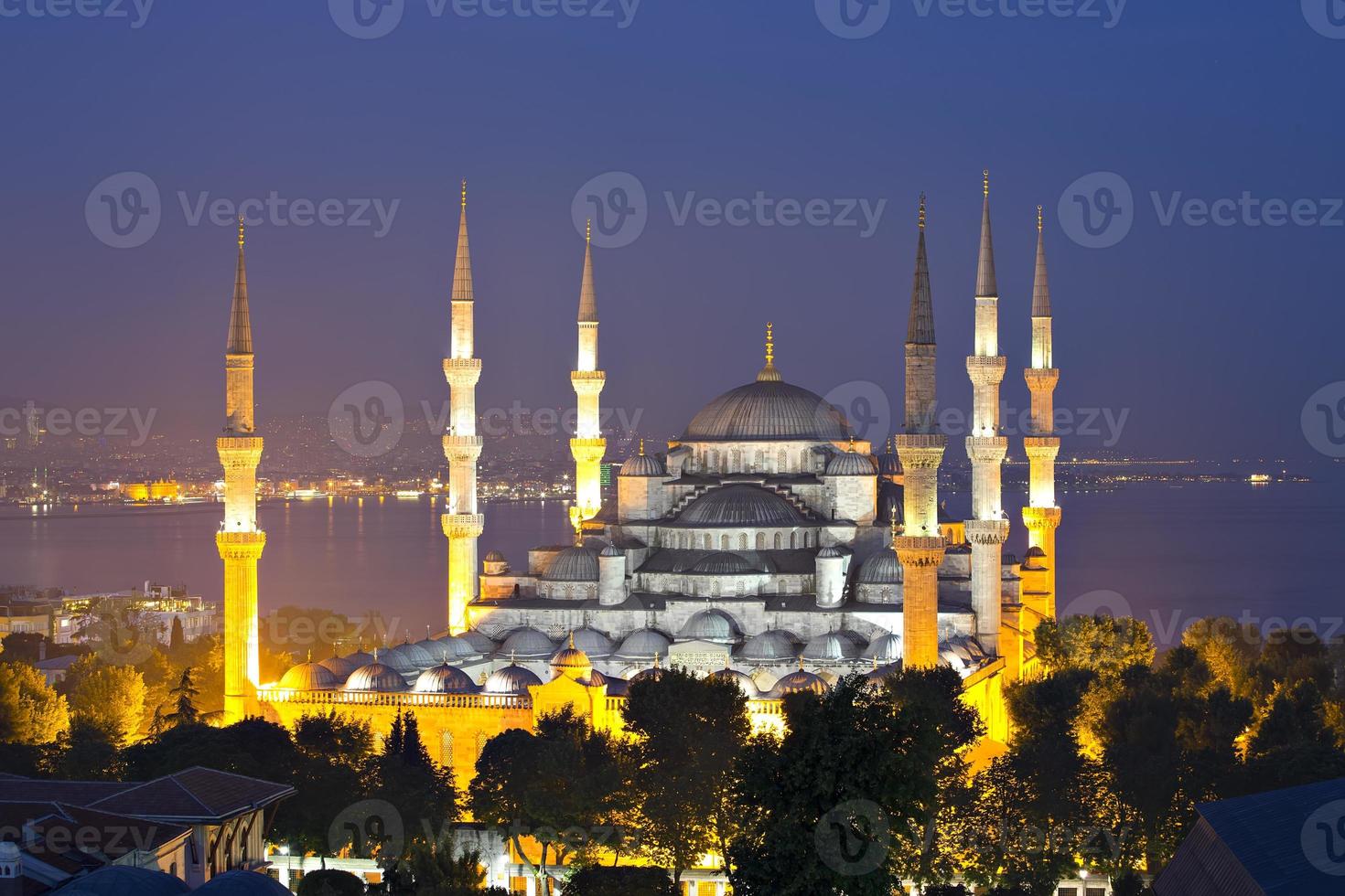 blauwe moskee in istanbul foto
