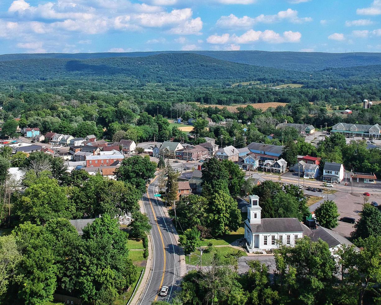 luchtfoto drone foto van washingtonville, new york