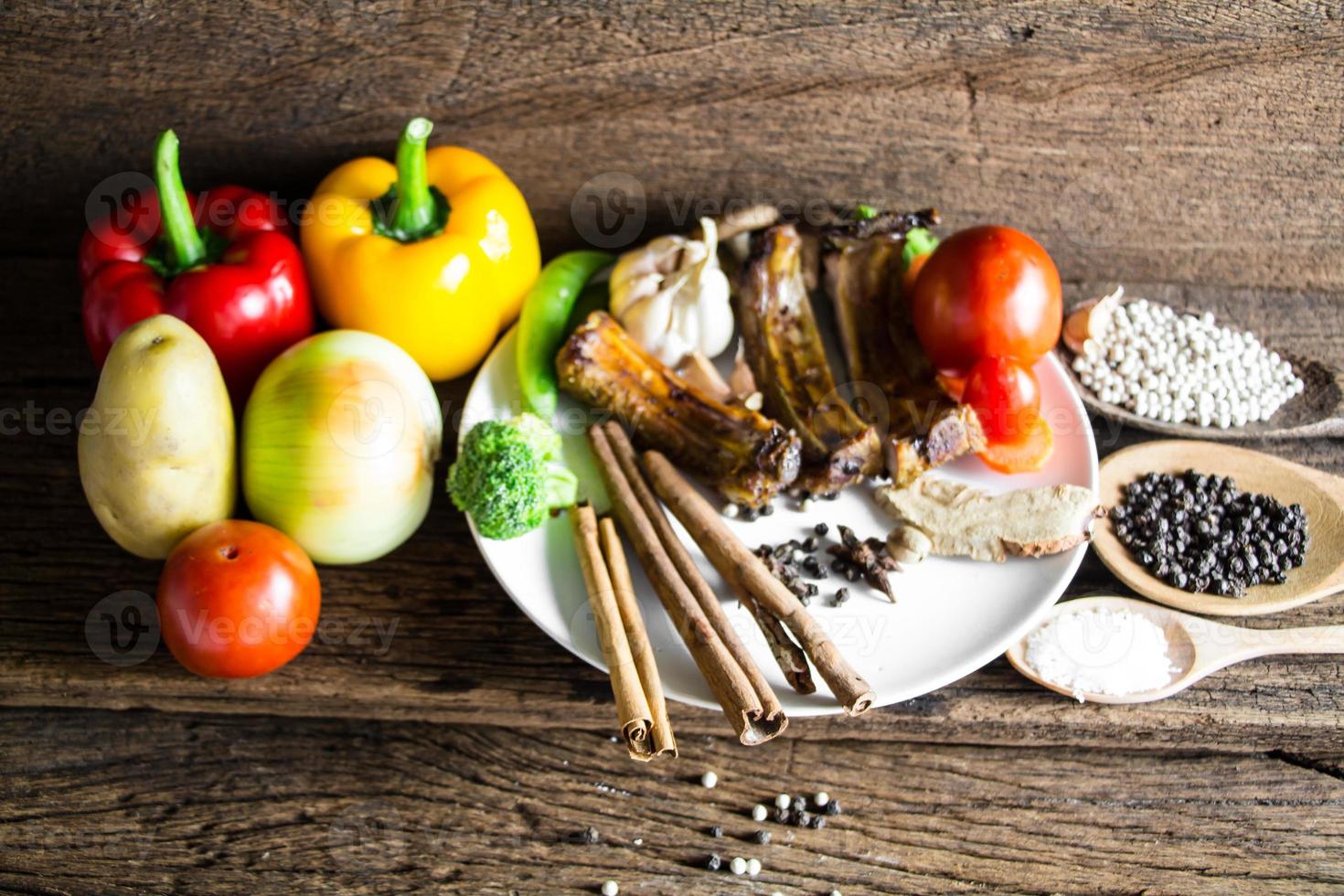 Gegrilde Varkens Spareribs foto