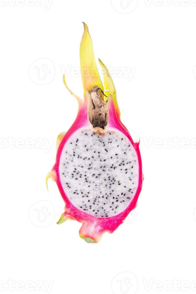 Dragon fruit geïsoleerd op een witte achtergrond foto