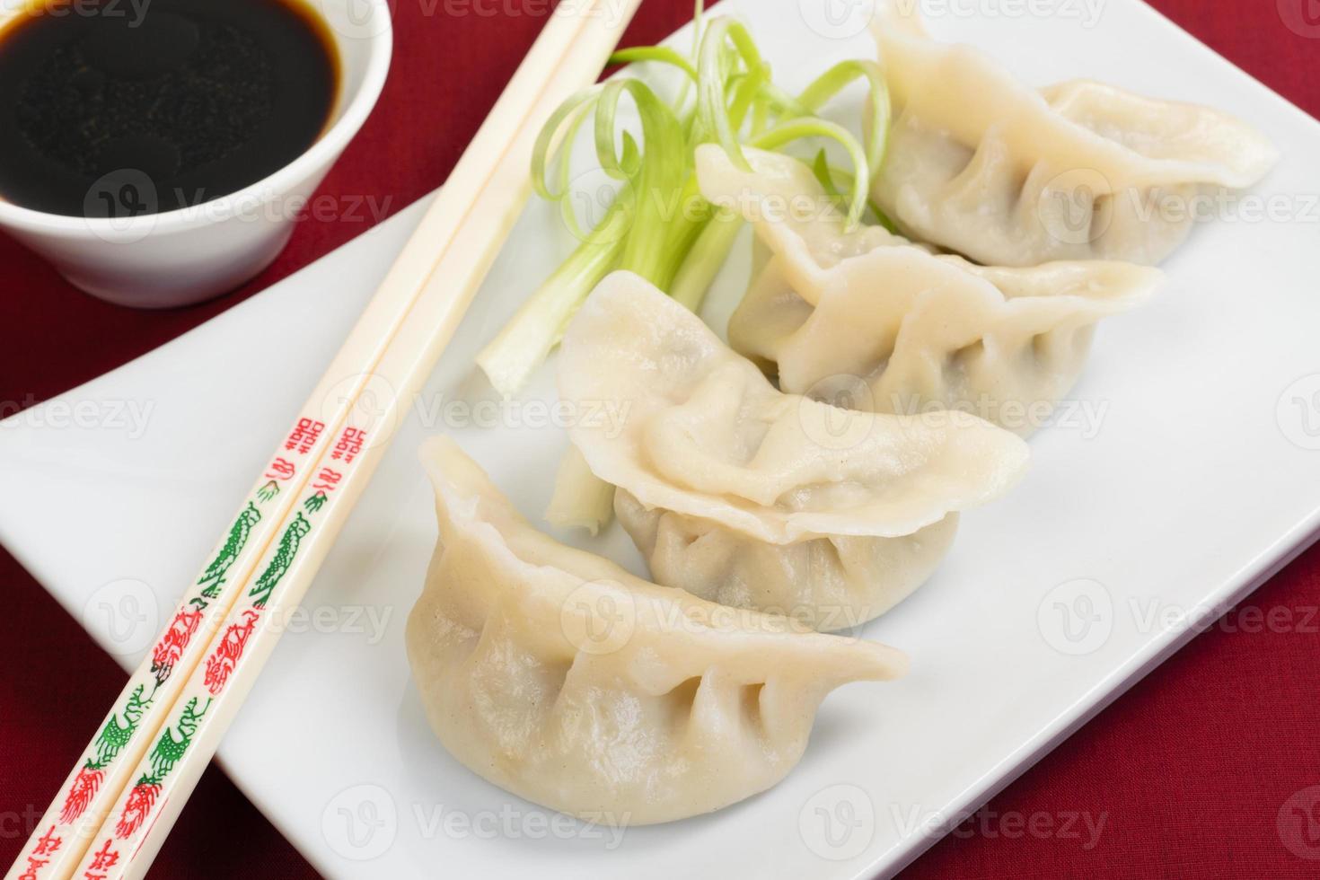jiaozi - potsticker dumplings foto